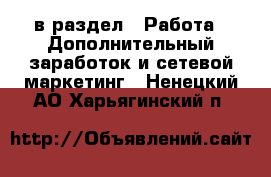  в раздел : Работа » Дополнительный заработок и сетевой маркетинг . Ненецкий АО,Харьягинский п.